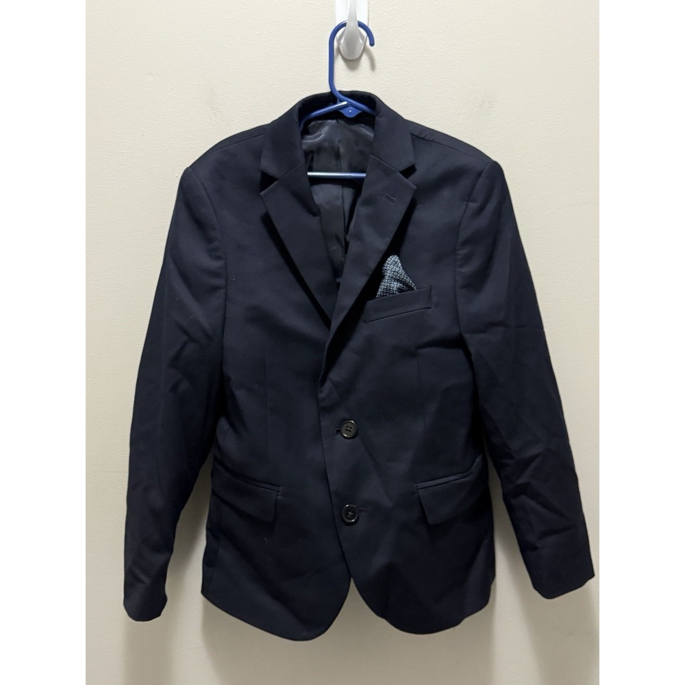 Lauren Ralph Lauren Boys Navy 2-Button Blazer – Size 10R Button Square